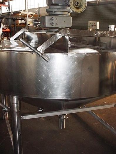 Used 400 GALLON CHESTER JENSEN DUAL MOTION JACKETED SWEEP KETTLE