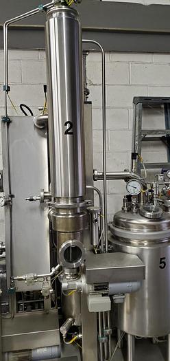 Used 4.5 SQ. FT. WIPED FILM EVAPORATOR EXTRACTION PLANT