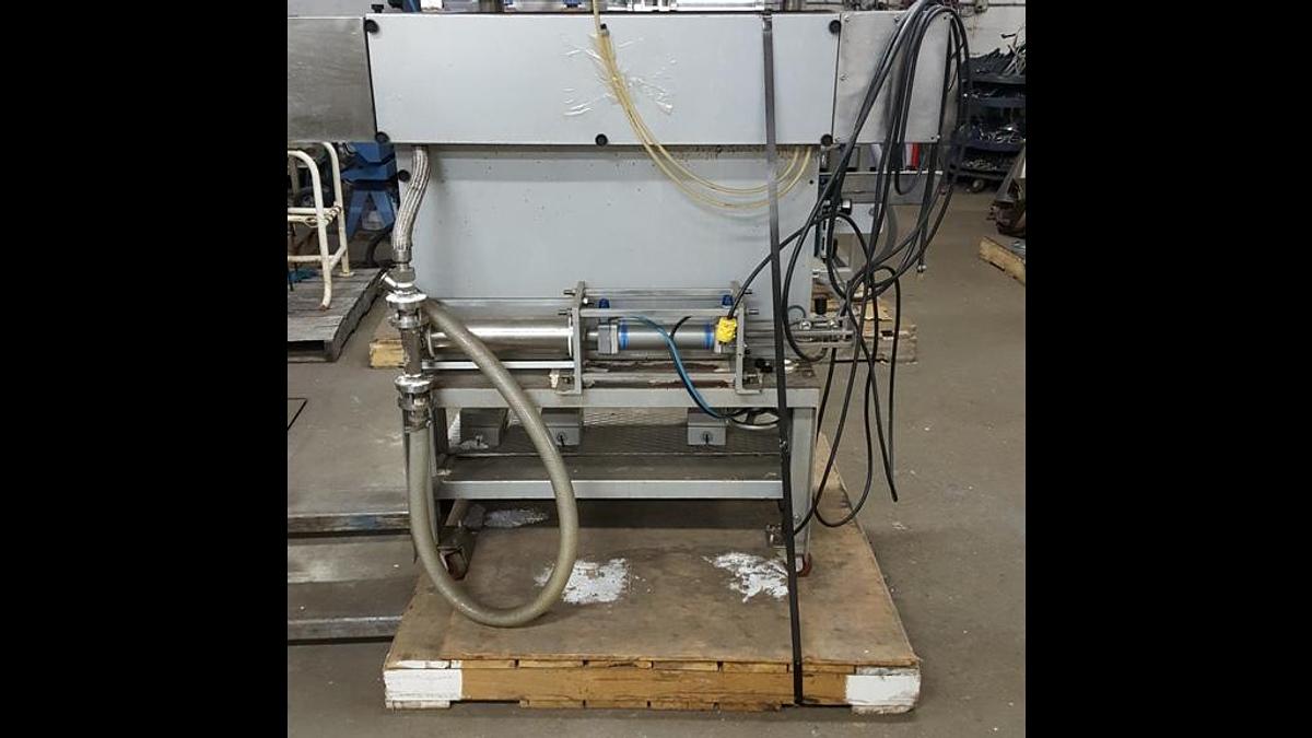 Used PAKSOURCE PSG MINI PMP POUCH FILLER/SEALER, LIQUID, STAINLESS STEEL