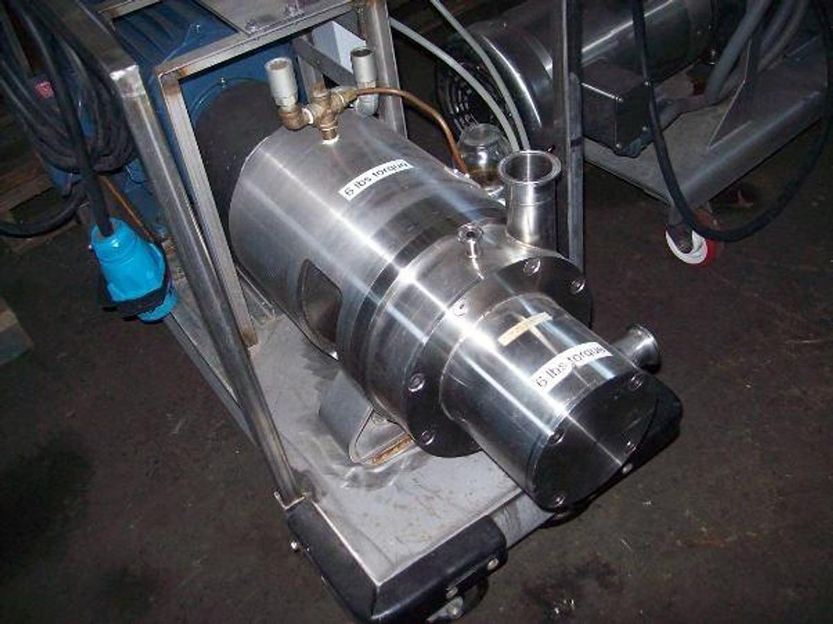 Used 30 HP HIGH SHEAR INLINE MIXER - SANITARY S/S