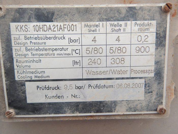 Used 24" x 32' SINGLE SCREW JACKETED COOLING SCREW - C/S