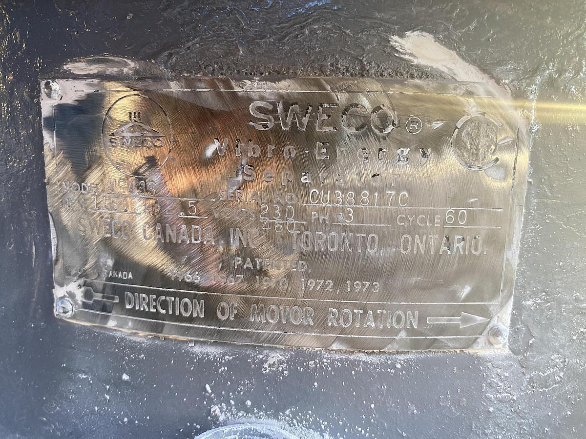 Used 48" SWECO SCREENER - S/S