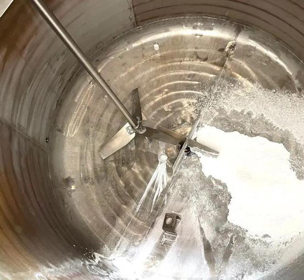 Used 3,000 GALLON DISH BOTTOM MIX TANK - S/S - JACKETED
