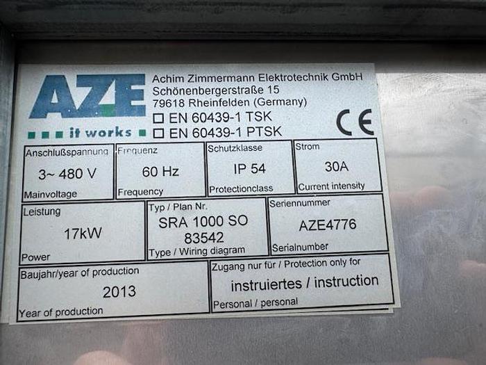 Used EKATO UNIMIX - SRA 1000 SO VACUUM MIXER - 316L S/S