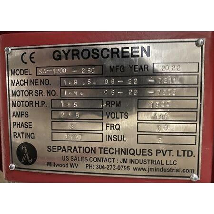 NEW 48" CIRCULAR SCREENER - S/S - 1 DECK (2 SPOUT)