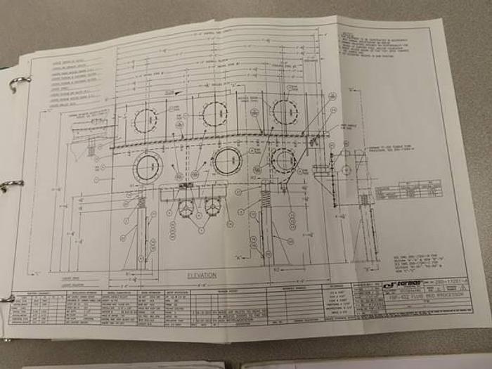 Used 40" X 14' CARMAN FLUID BED DRYER SYSTEM WITH VIBRATORY FEEDER