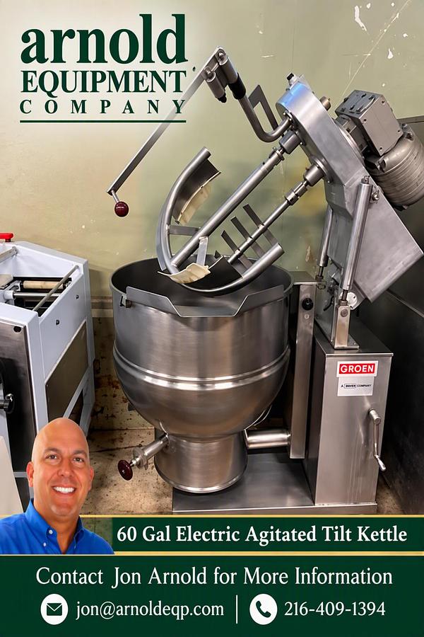Used 60 GALLON SELF-CONTAINED (ELECTRIC) TWIN ACTION GROEN KETTLE