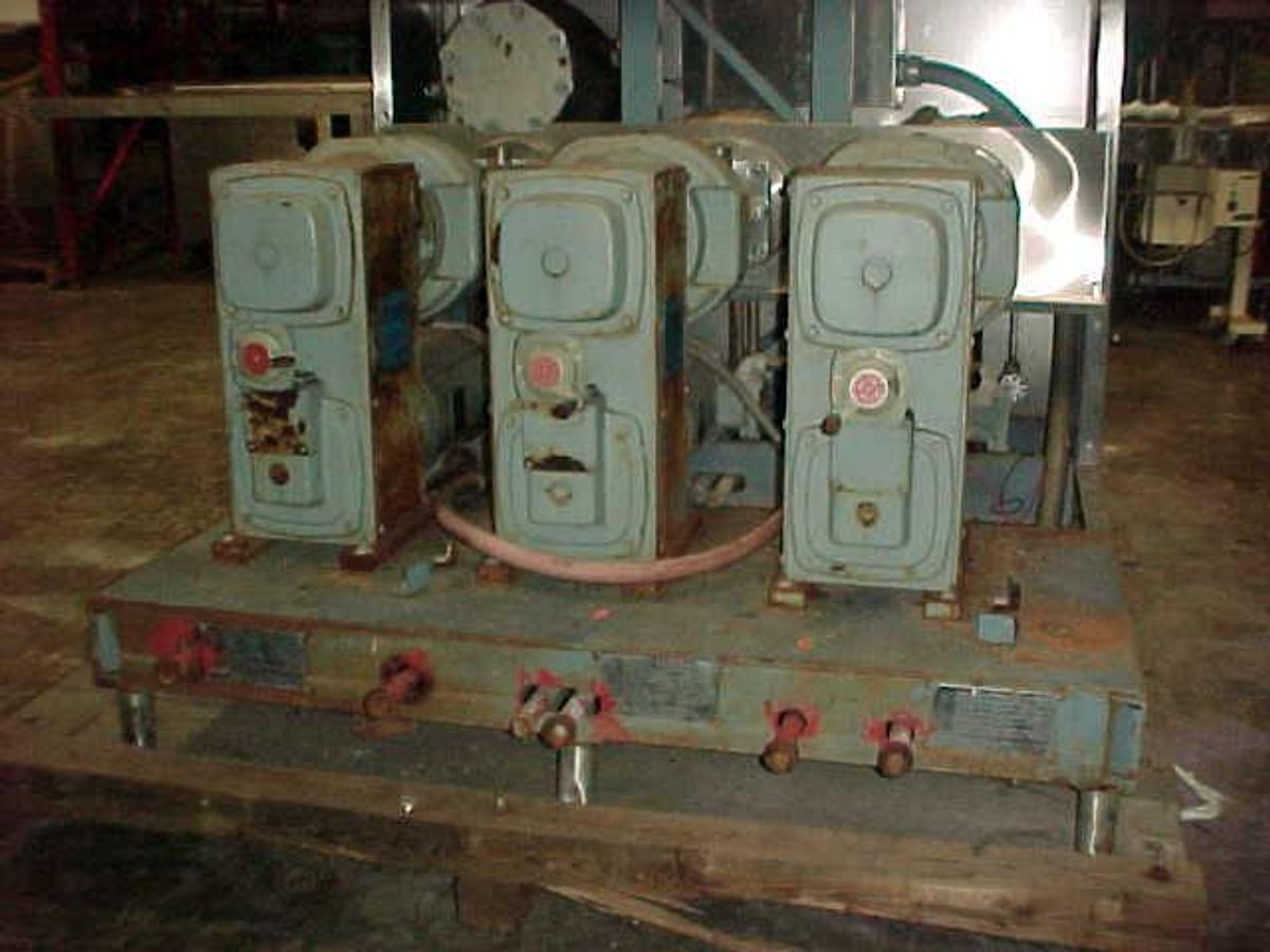 Used APV CREPACO TRIPLE SCRAPE SURFACE PACKAGE MOUNTED HEAT EXCHANGER - S/S