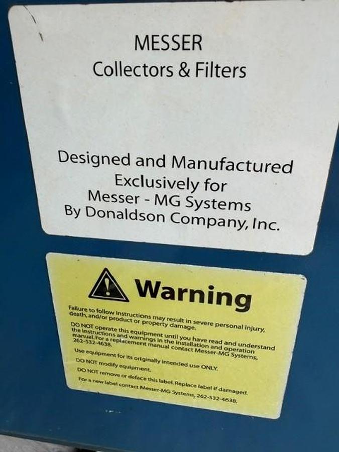 Refurbished DONALDSON-TORIT MODEL DFT2-12 CARTRIDGE TYPE DUST COLLECTOR - 6,000 CFM - AS-IS, WHERE-IS