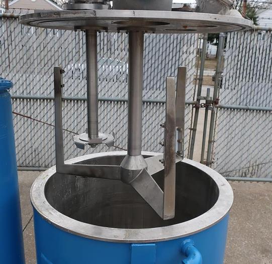 Used 40 GALON ROSS DUAL SHAFT MIXER - PVM-40 - S/S - VAC - JKTD.
