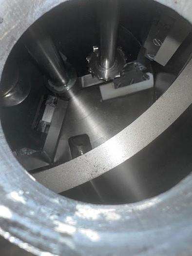 Used 5 GALLON MOREHOUSE COWLES TRIPLE SHAFT VACUUM MIXER - VISCOMAX 3V-5-5-3X - S/S - VACUUM - JACKETED