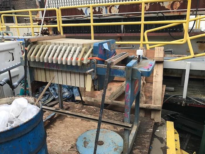 Used 2.5 CU. FT. JWI FILTER PRESS