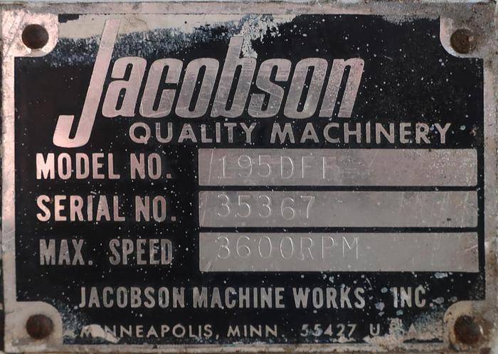 Used 11" X 11" JACOBSON HAMMERMILL - C/S - 2 HP