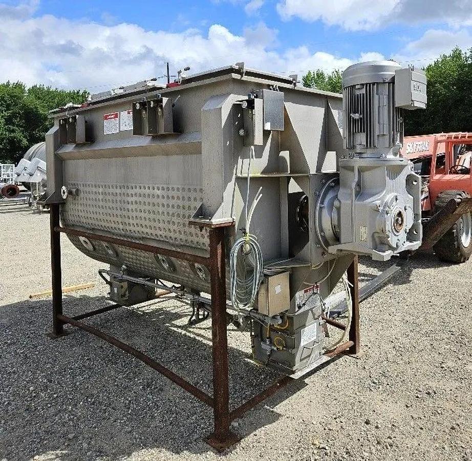 Used 125 CU. FT. AMERICAN PROCESS FLUIDIZED PADDLE BLENDER - S/S - JACKETED