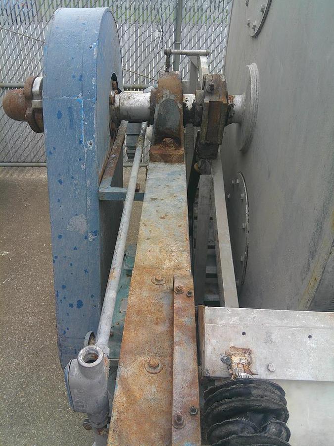 Used 6 FT x 6 FT ALAR ROTARY VACUUM DRUM FILTER - S/S DRUM