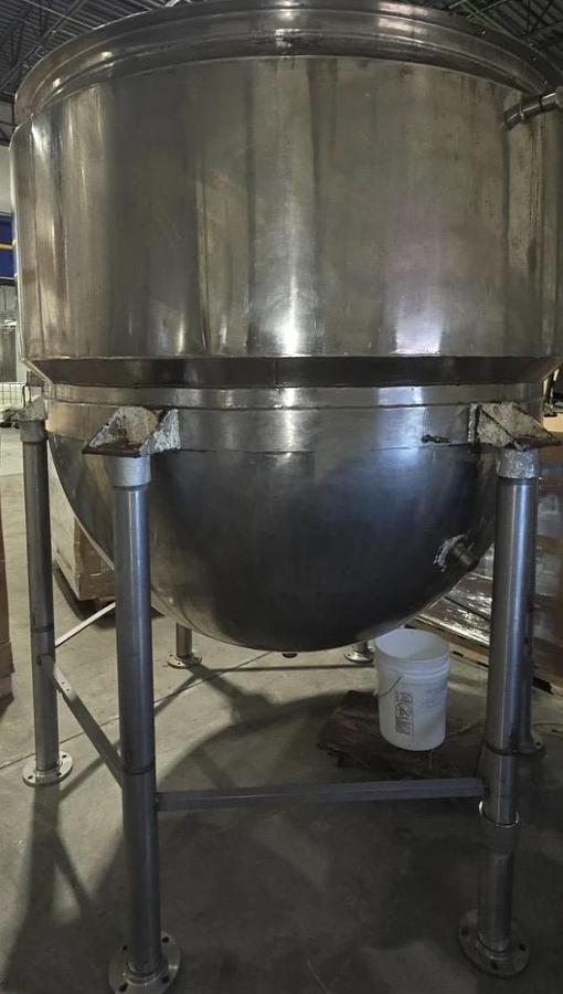 Refurbished 1,000G (+ ADDITIONAL GALLONAGE) TWIN ACTION KETTLE - S/S - 2 ZONE JACKET