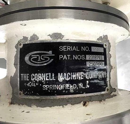Used CORNELL MODEL D-8 VERSATOR - S/S - WITH VACUUM PUMP