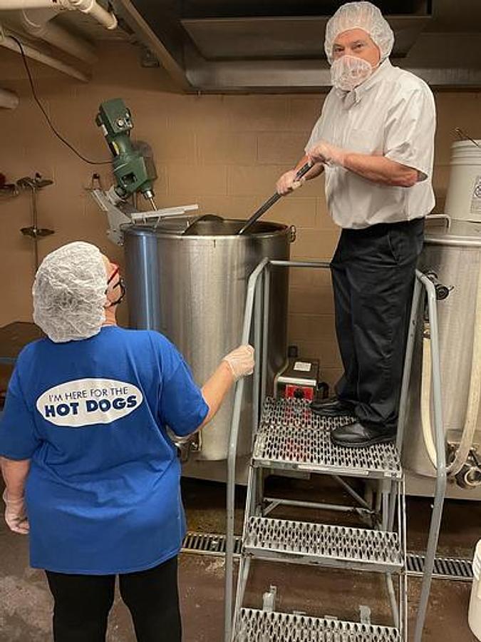 Used 150 GALLON VULCAN MIXING KETTLE SELF-CONTAINED NATURAL GAS S/S & AGITATED