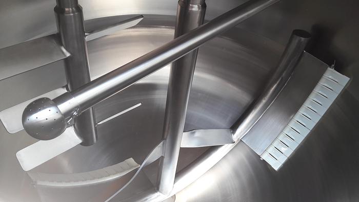 200 GALLON TWIN ACTION AGITATED KETTLE - 316 S/S - 80 PSI