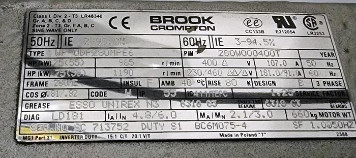 Used UNUSED EIRICH MODEL RV-16 HIGH INTENSITY MIXER - 900 L / 238 GAL - 75 HP