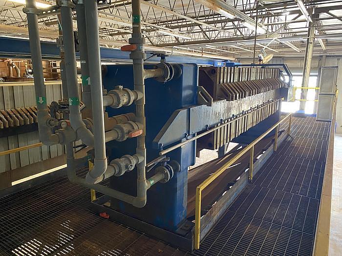 Used 130 CU. FT. MICRONICS FILTER PRESS - 1200 MM