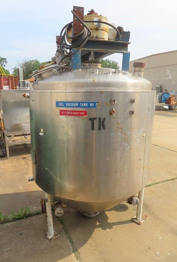 Used 400 GALLON MIX TANK - S/S - JACKETED