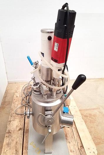 Used 3 LITER ESCO LABOR DUAL AGITATED LAB VACUUM MIXER - S/S - VACUUM - JACKETED