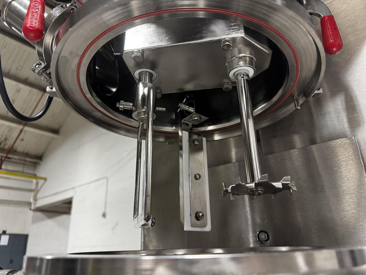 Used 2 GALLON ROSS PLANETARY DISPERSER WITH DISCHARGE RAM - 316L S/S - JACKETED