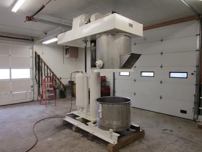 Used 75 GALLON ROSS DOUBLE PLANETARY MIXER - NON-VACUUM WITH (2) SINGLE WALL MIX CANS