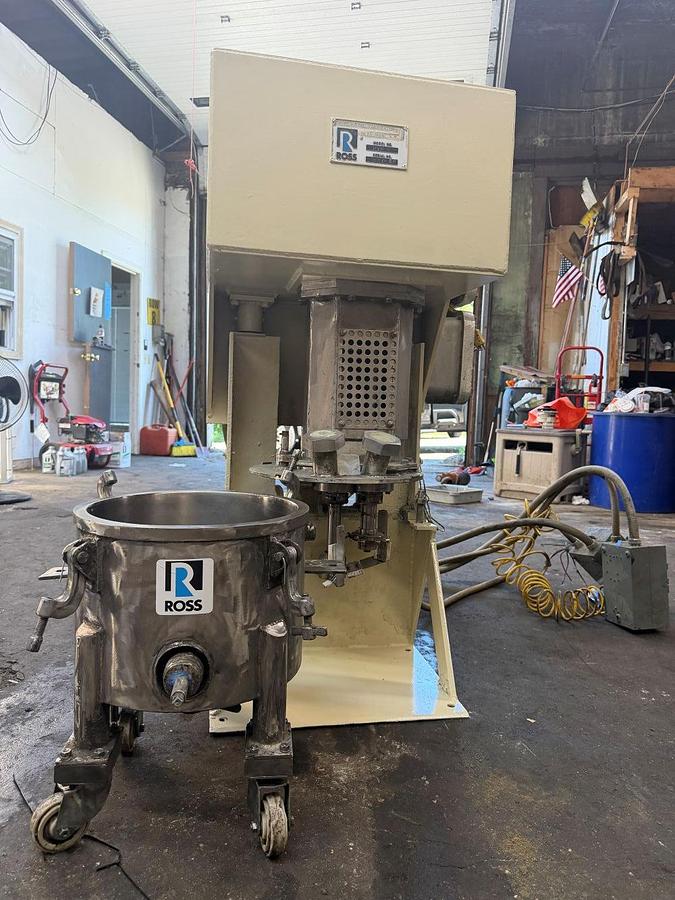 Used 3 GALLON ROSS DUAL SHAFT MIXER - S/S - JACKETED