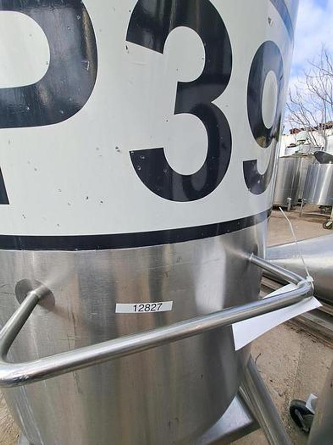 Used 400 GALLON CONE BOTTOM TANKS - T-316 S/S (2)