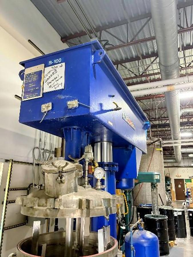 Used 100 GALLON HOCKMEYER DUAL SHAFT MIXER – S/S – VACUUM – JACKETED (#9212)