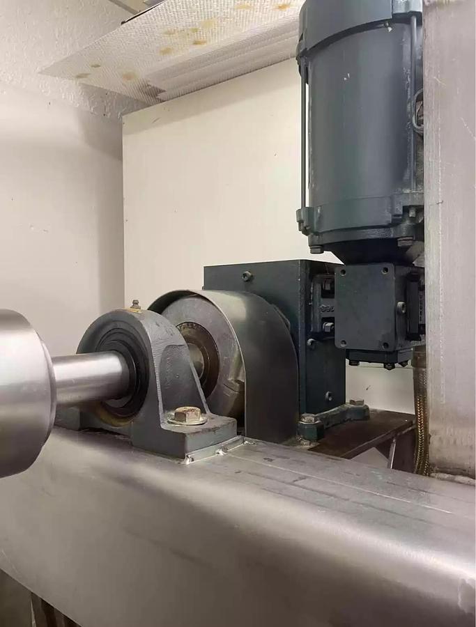 Used 1 CU. FT. GEMCO SLANT CONE BLENDER WITH INTENSIFIER BAR - S/S - 2 HP