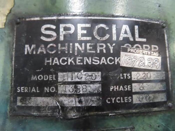 Used 20 HP SPECIAL MACHINERY CORP DISPERSER WITH VARIABLE SPEED