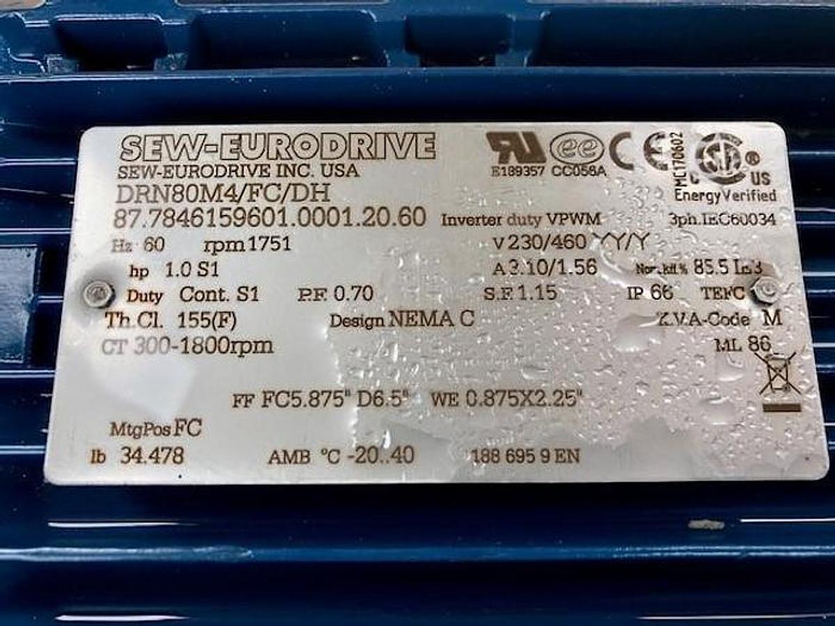 Used 100 CU. FT. GEM EQUIPMENT RIBBON BLENDER - 1 HP