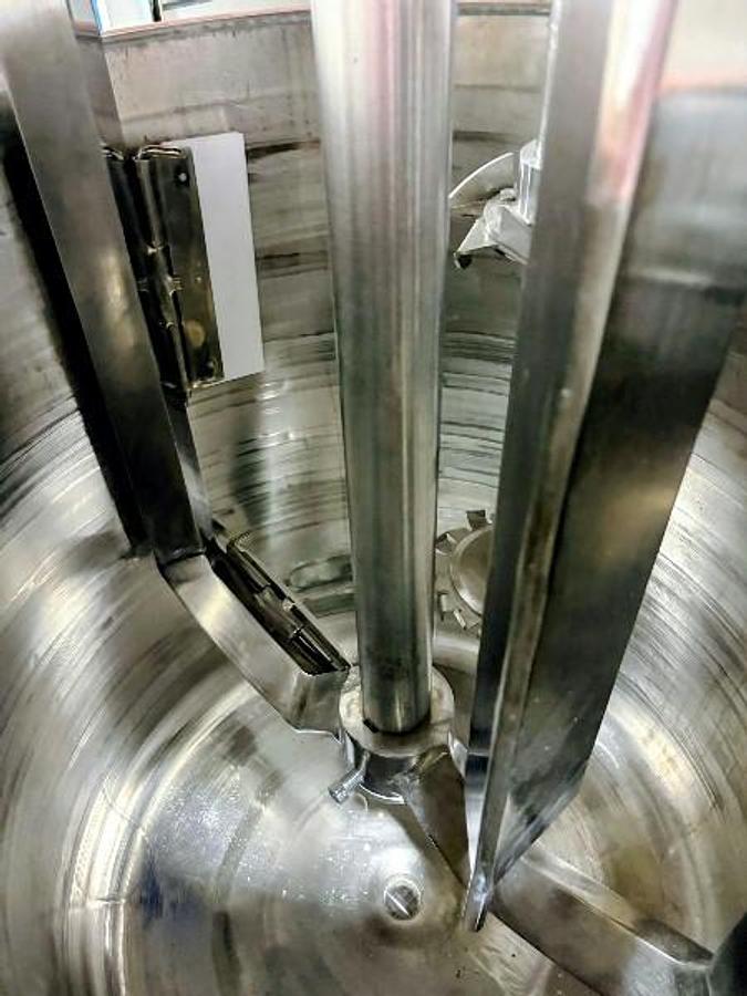 Used 100 GALLON HOCKMEYER DUAL SHAFT MIXER – S/S – VACUUM – JACKETED (#9212)