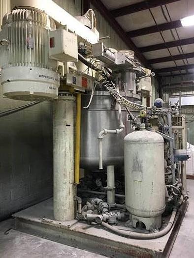 Used 330 GALLON ROSS TRIPLE SHAFT VACUUM DISPERSER - S/S - VACUUM - JACKETED