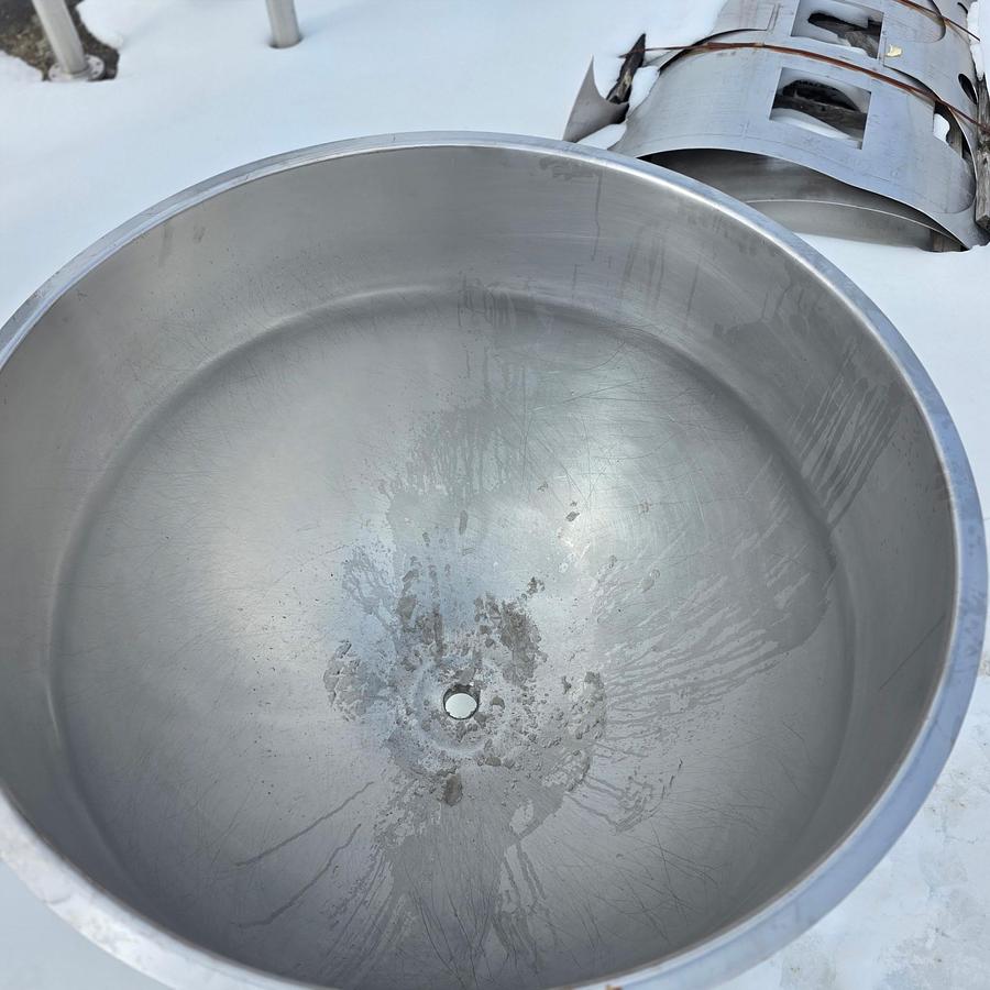 Used 200 GALLON LEE JACKETED KETTLE - T-316 S/S - 40 PSI JACKET