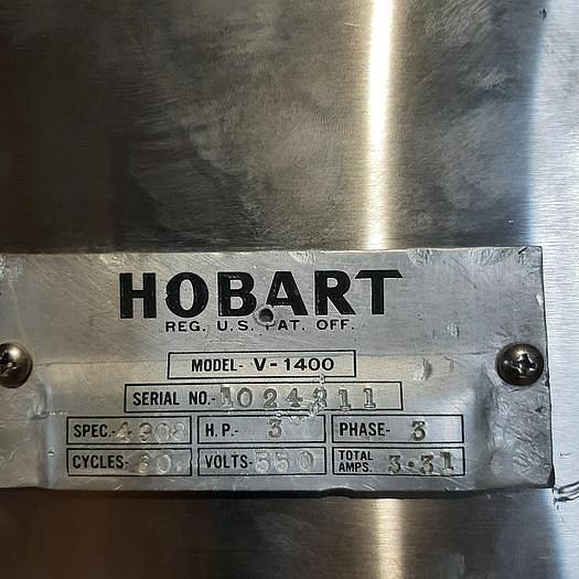 Used 140 QT. Hobart Planetary Mixer