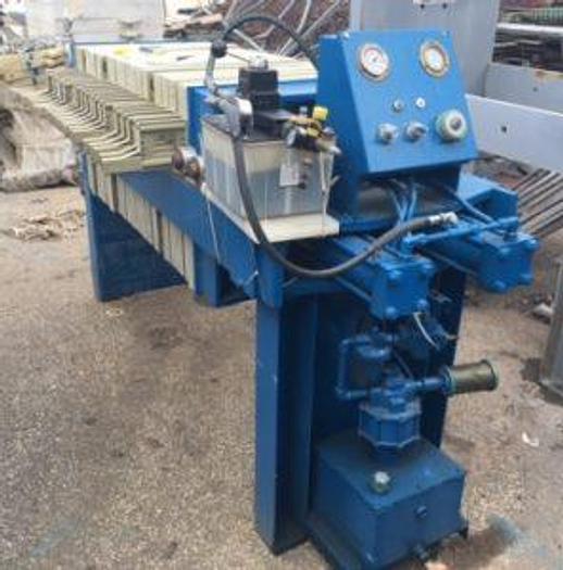 Used 5.5 CU. FT. HOESCH INDUSTRIES FILTER PRESS - 630 MM - CGR - AUTOMATIC