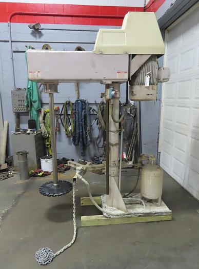 Used 25 HP COWLES HIGH SPEED DISPERSER - FLOOR MOUNT - AIR/OIL LIFT - XP - V/S