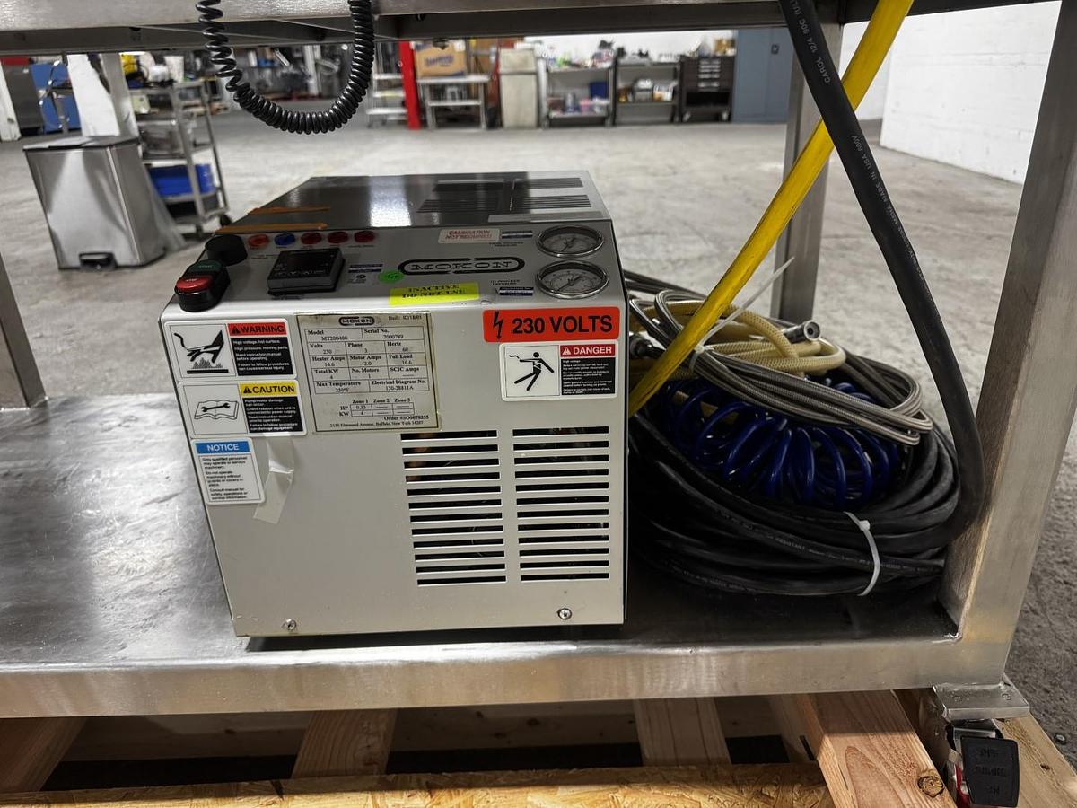 Used 2 GALLON ROSS PLANETARY DISPERSER WITH DISCHARGE RAM - 316L S/S - JACKETED