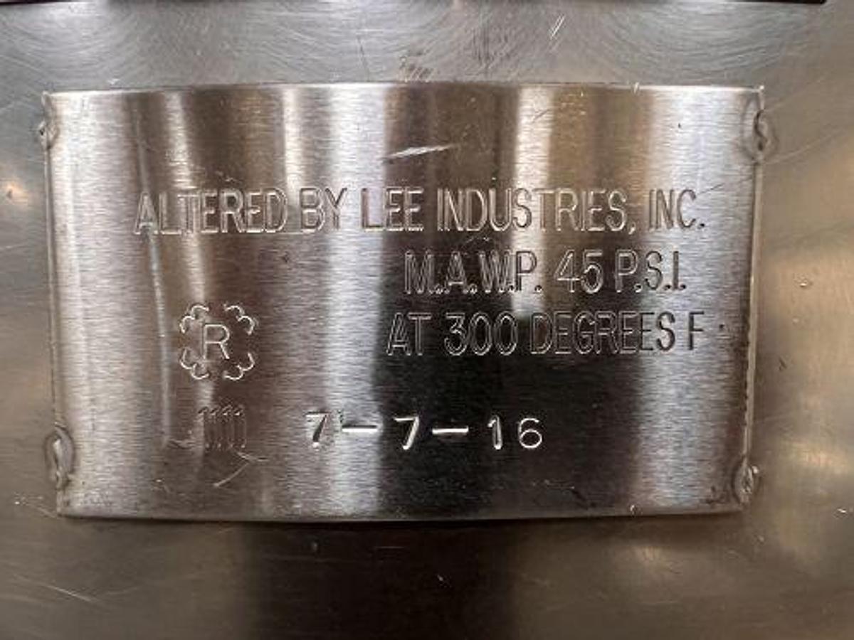 Used 250 GALLON GROEN SINGLE MOTION KETTLE - TILT OUT AGITATION WITH TILT DISCHARGE