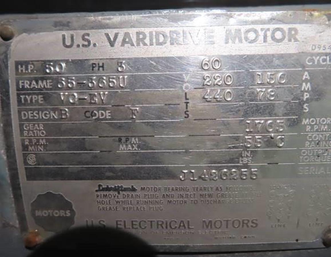 Used 50 HP HOCKMEYER HIGH SPEED DISPERSER - S/S - VARI-SPEED - XP