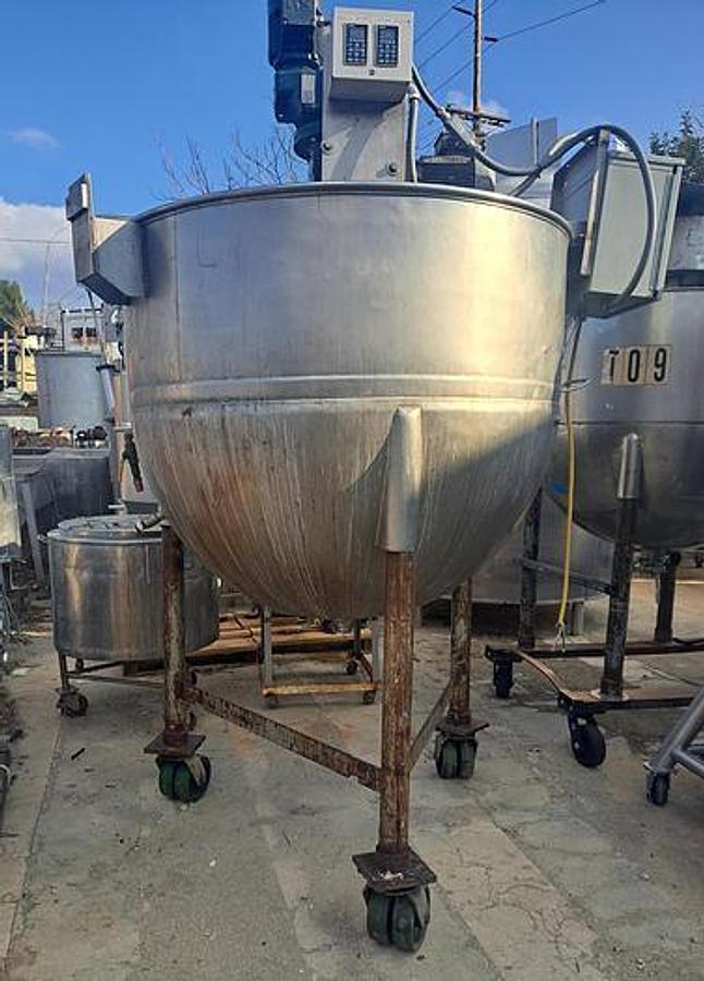 Used 500 GALLON LEE DOUBLE MOTION KETTLE - S/S - JACKETED