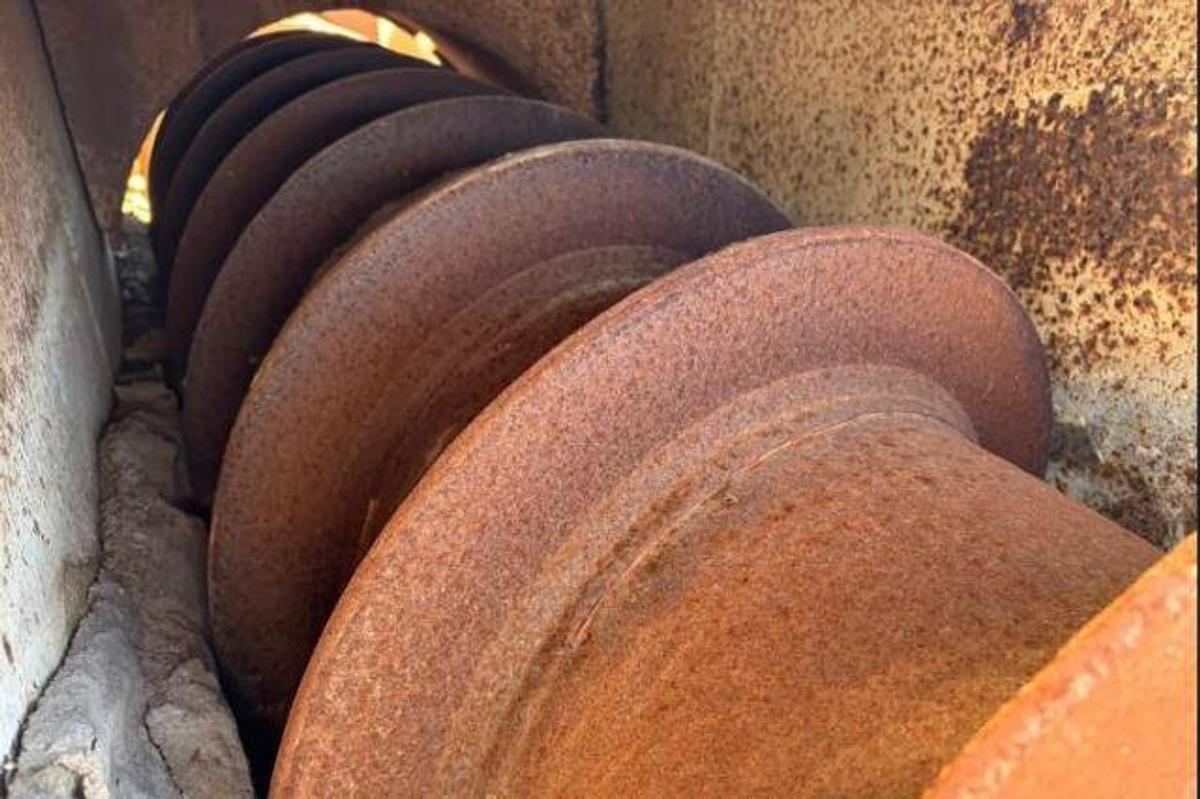 Used 25.6" x 30'8" SINGLE SCREW JACKETED COOLING SCREW - C/S