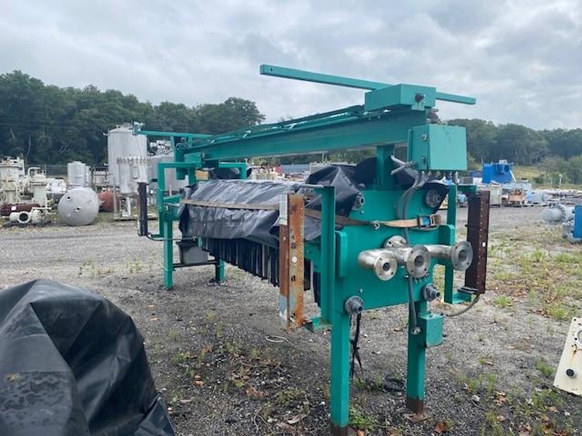 Used 20 CU. FT. NETZSCH FILTER PRESS - AUTOMATIC CLOSURE - PLATE SHIFTER - EXPANDABLE