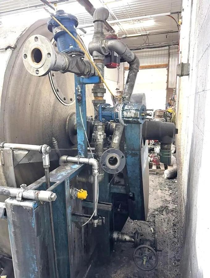 Used 6 FT x 6 FT ALAR ROTARY VACUUM DRUM FILTER - S/S DRUM