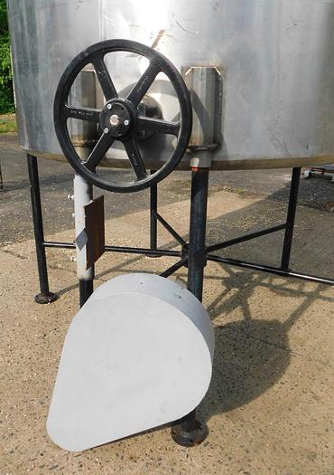 Used 1500 GALLON JLEM MOTOR OPEN TOP S/S MIXING TANK