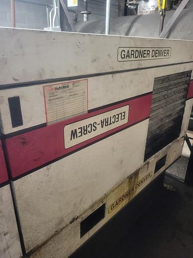 Used 25 HP GARDNER DENVER ELECTRO-SCREW AIR COMPRESSOR